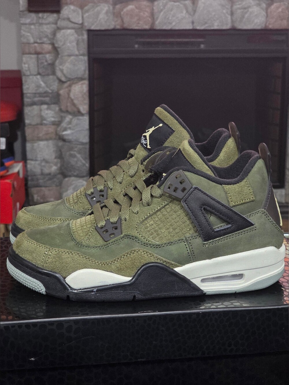 Nike Air Jordan 4 Retro SE Craft Medium Olive (GS)
